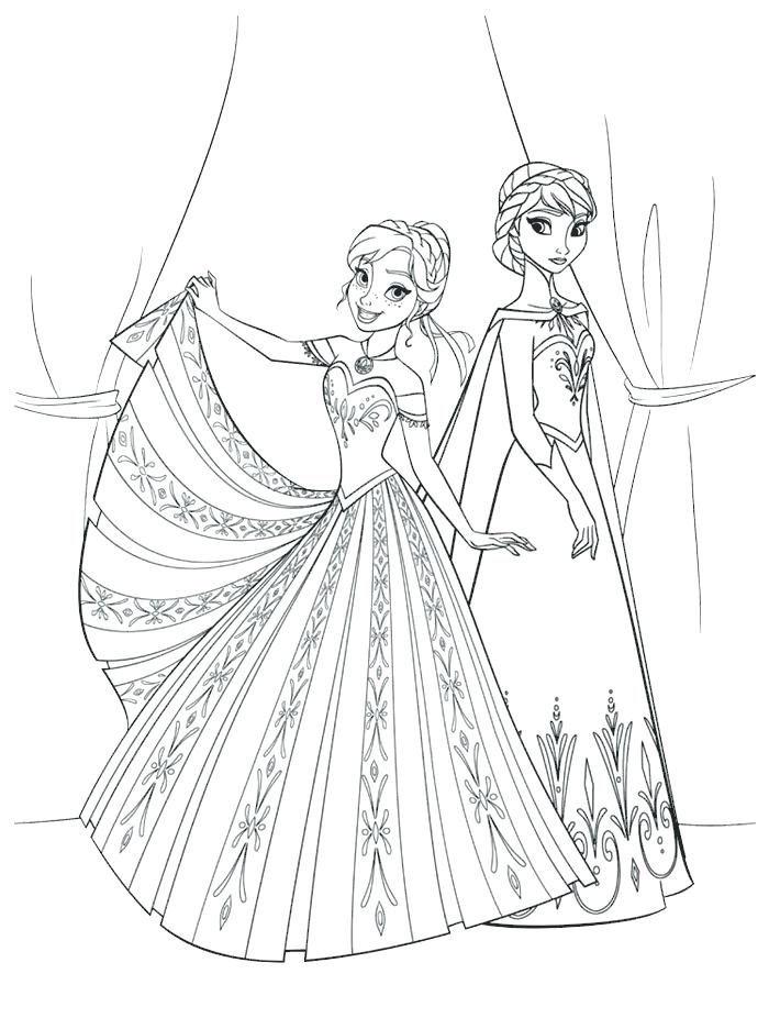 700x926 Elsa And Anna Coloring Pages And Little Chase Little Coloring