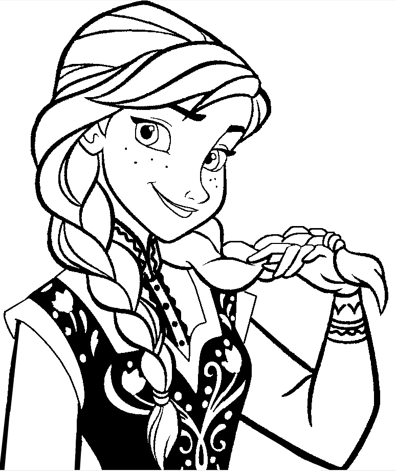 774x921 Anna Coloring Page Frozen Coloring Book