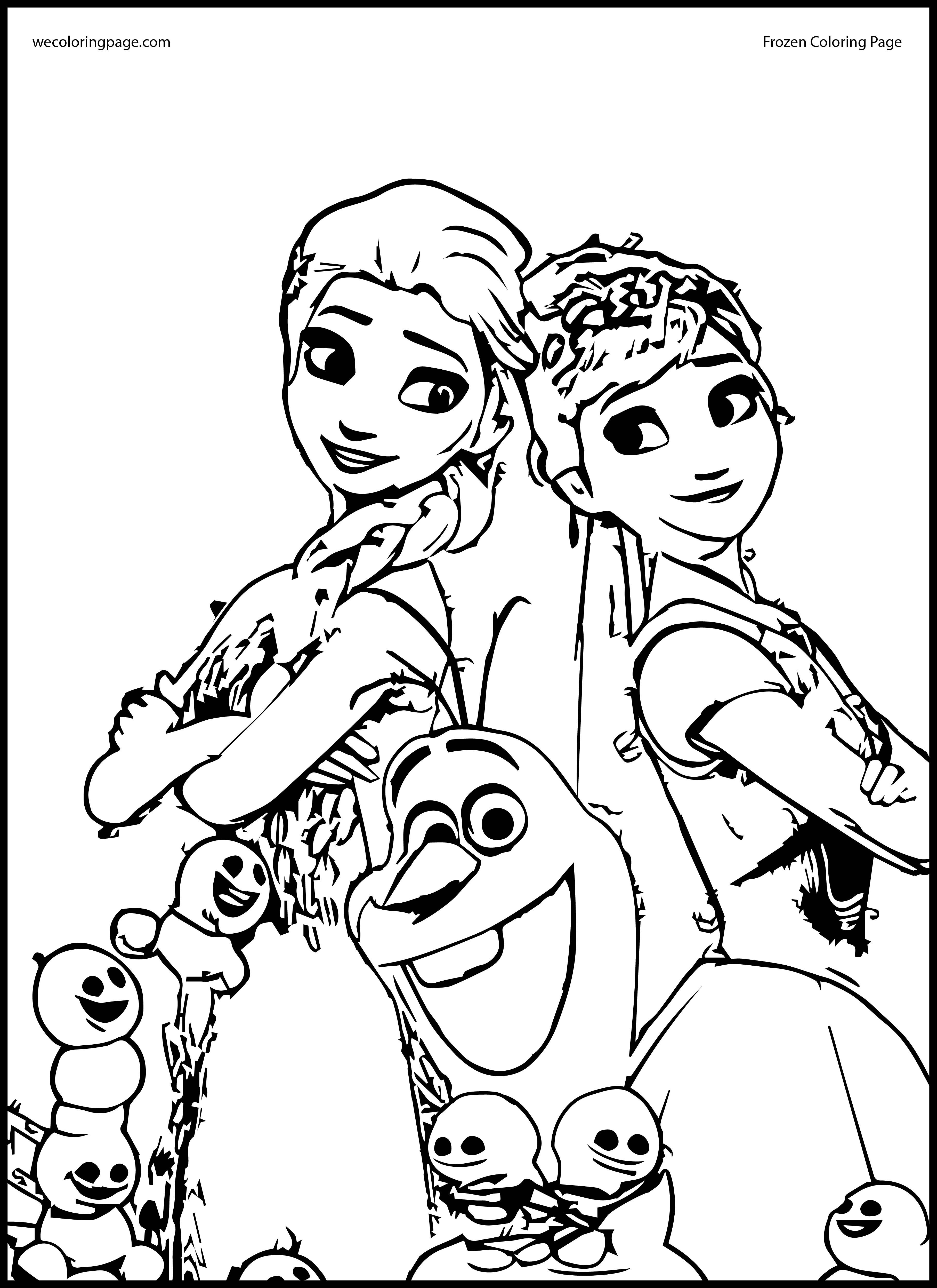 3632x4990 Frozen Anna Coloring Pages To Print