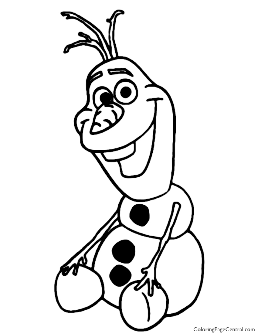 850x1100 Frozen Olaf Coloring Page Coloring Page Central