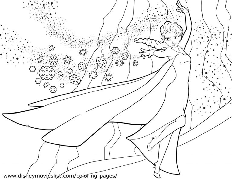 768x593 Frozen Coloring Pages Pdf Free Fresh Disney New Page On Elsa