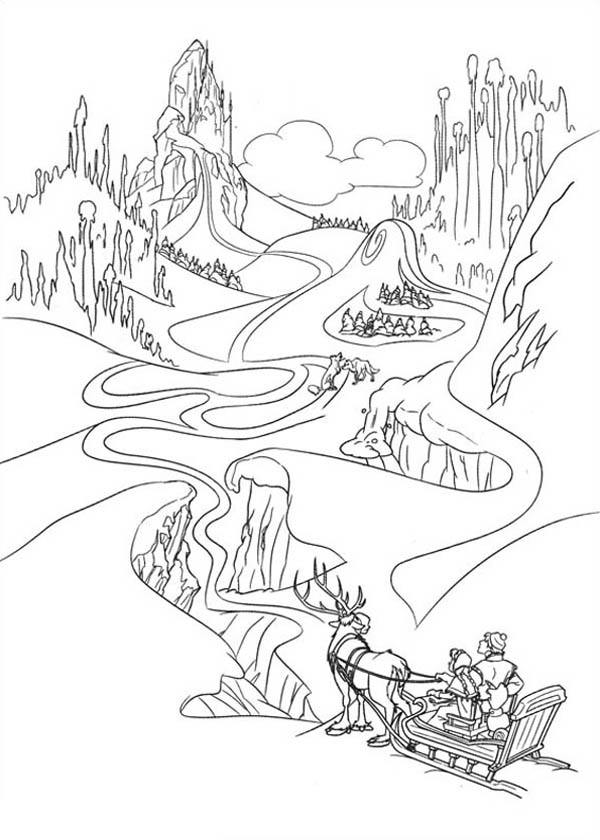 600x840 Anna In The Way Of Finding Elsa Coloring Page
