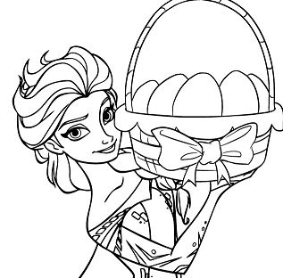 317x312 Elsa Coloring Pages