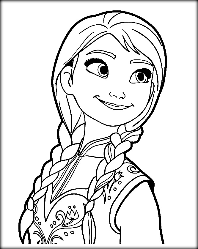 666x838 Frozen Coloring Pages Anna Preschool In Good Print Disney Elsa Let