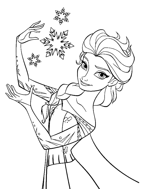 600x800 Elsa Princess Coloring Pages
