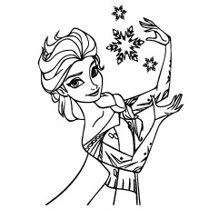 230x230 Beautiful Frozen Coloring Pages For Your Little Princess