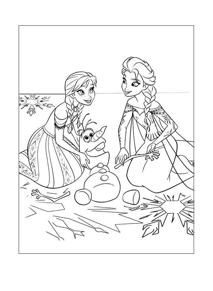 700x956 Elsa And Olaf Coloring Pages