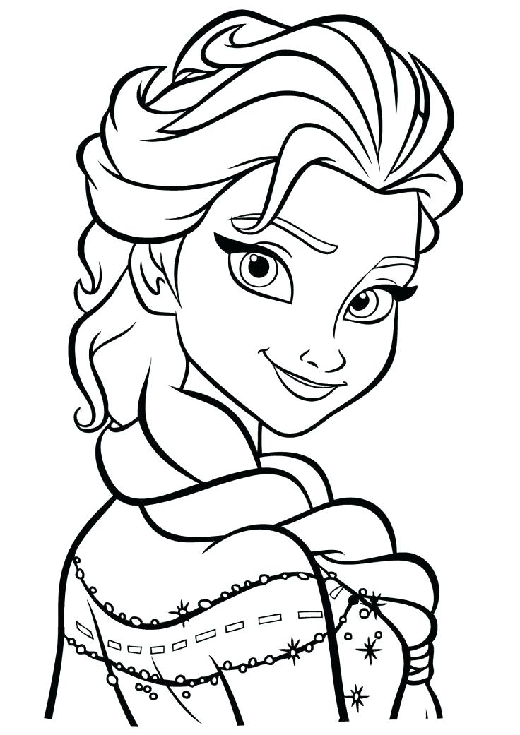 736x1041 Elsa Coloring Pages