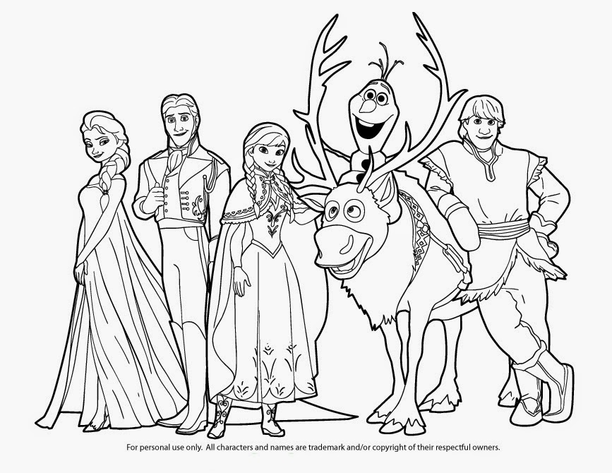 867x670 Frozen Anna And Elsa Coloring Pages
