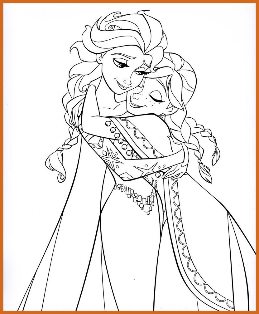831x1006 Shocking Elsa And Anna Coloring Pages Printable Frozen Pics