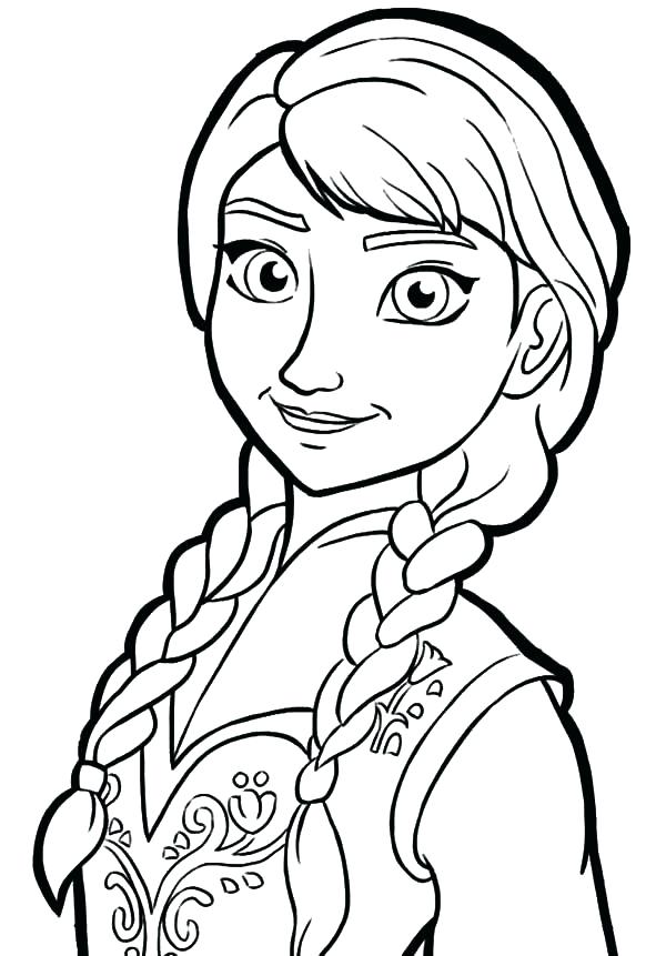 600x861 Elsa And Anna Coloring And Coloring Pages For Coloring Pages Anna