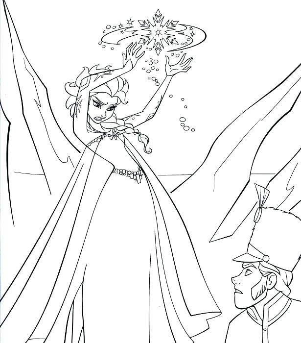 615x700 Anna And Elsa Coloring Pages Frozen Characters To Color Medium