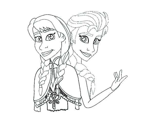 600x500 Anna Elsa Coloring Pages