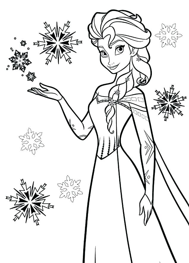 Elsa Princess Coloring Pages at GetDrawings | Free download