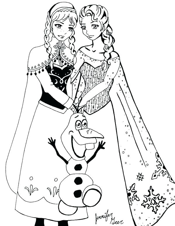 600x777 Elsa Printable Coloring Pages