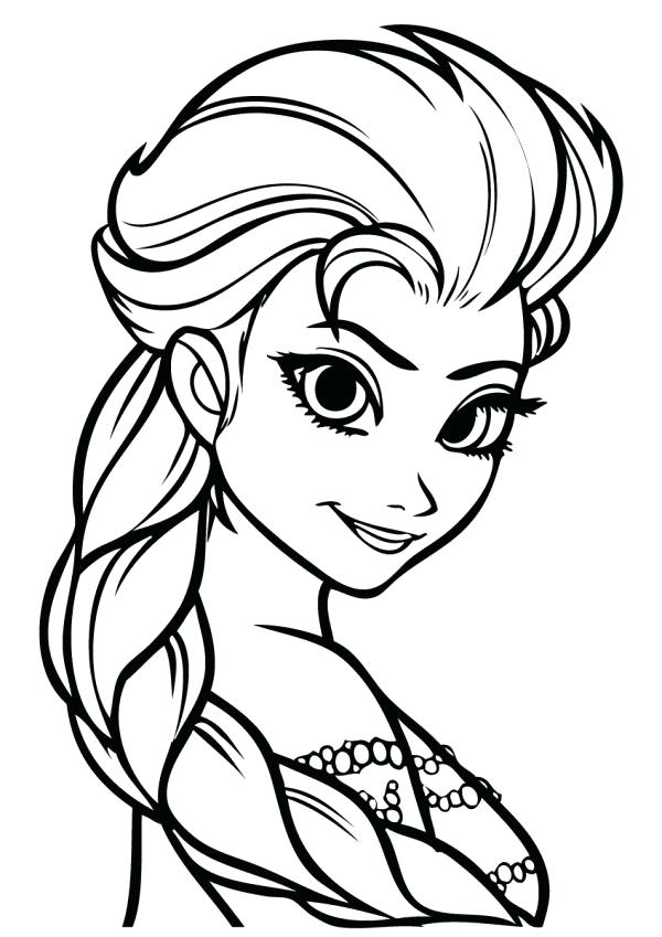 Elsa Printable Coloring Pages at GetDrawings | Free download