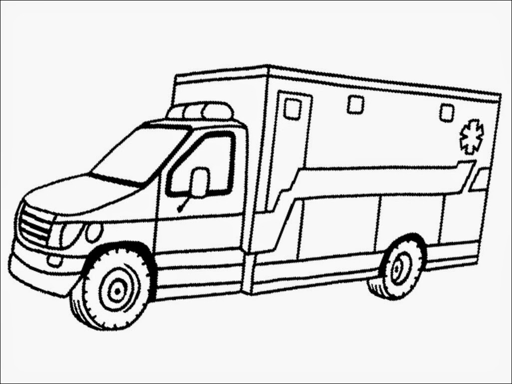 Emergency Vehicle Coloring Sheets Coloring Pages