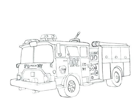 550x412 Fire Truck Coloring Pages Fire Truck Coloring Pages For Kids