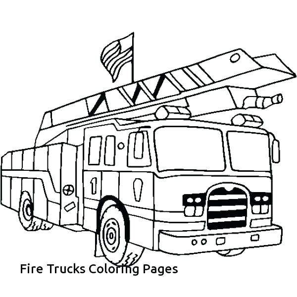 600x600 Fire Truck Coloring Sheets