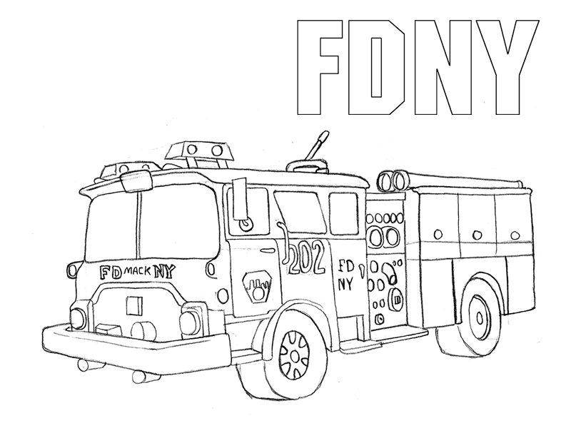 800x600 Truck Coloring Pages