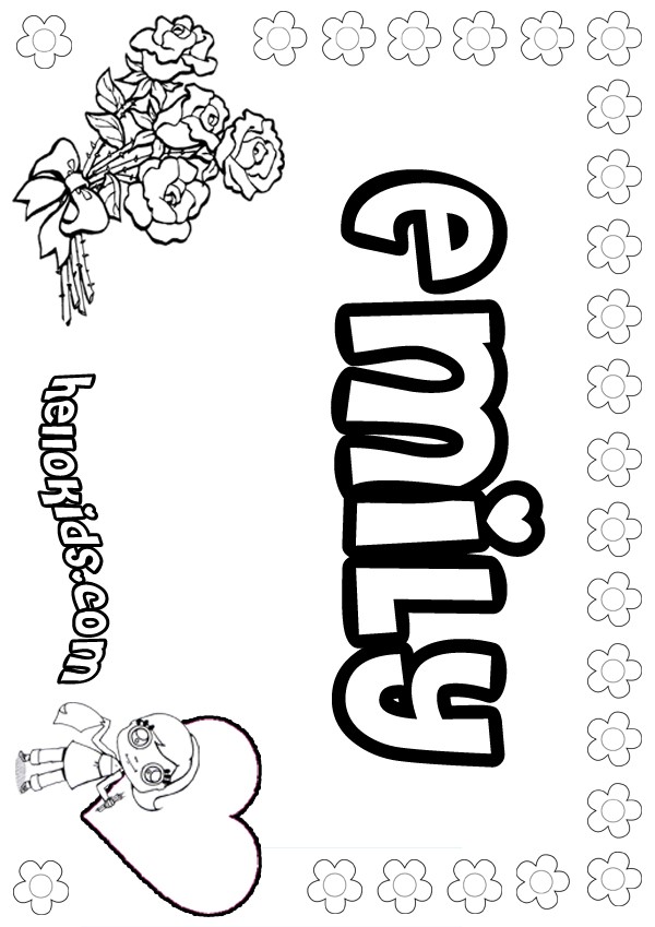 600x849 Emily Coloring Pages