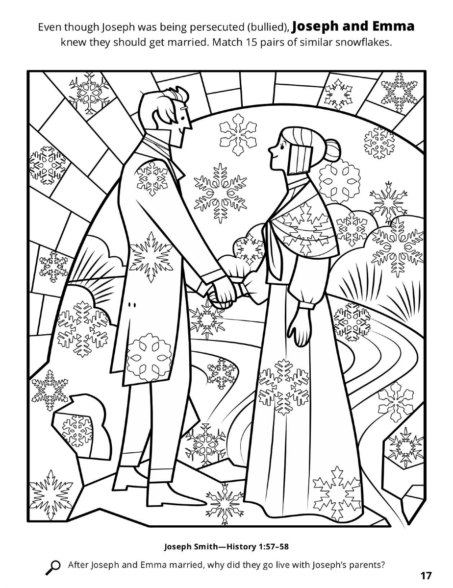 924x1200 Important Pearl Of Great Price Coloring Page Joseph And Emma Smith