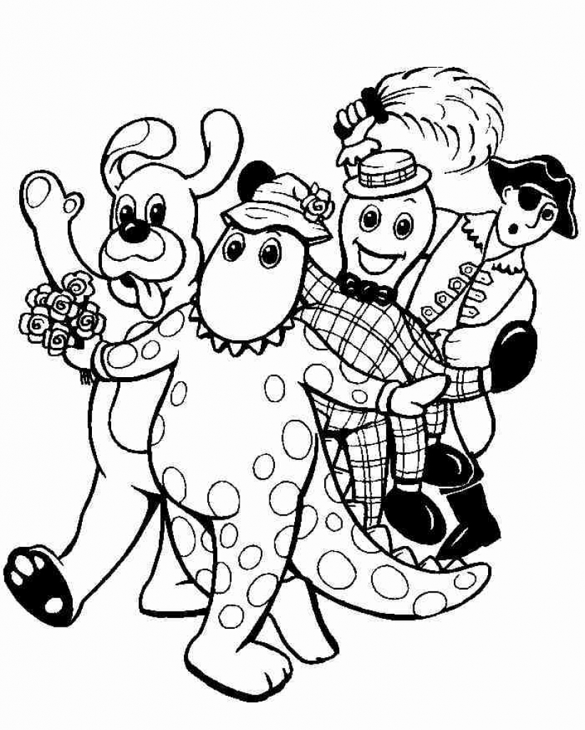 821x1024 Crafty Ideas Wiggles Coloring Pages To Print Halloween Emma Greg