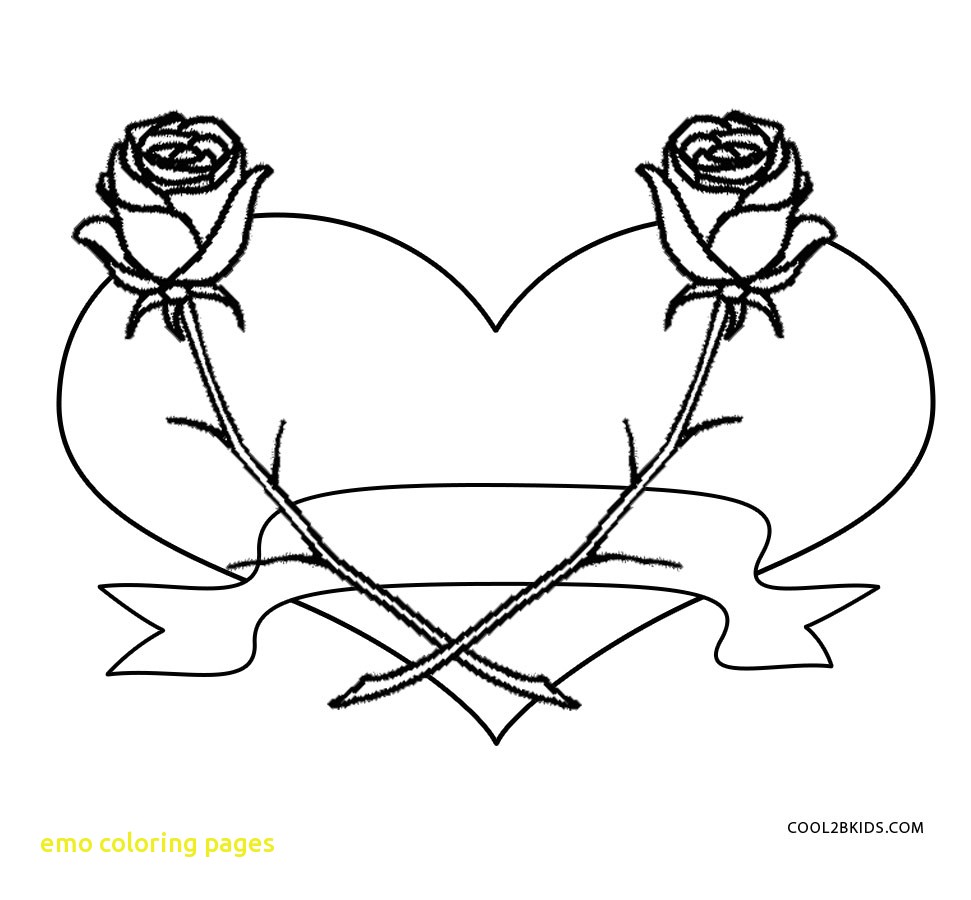 971x900 Limited Emo Coloring Pages