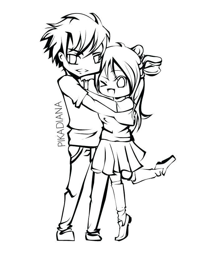 654x822 Emo Couples Coloring Pages