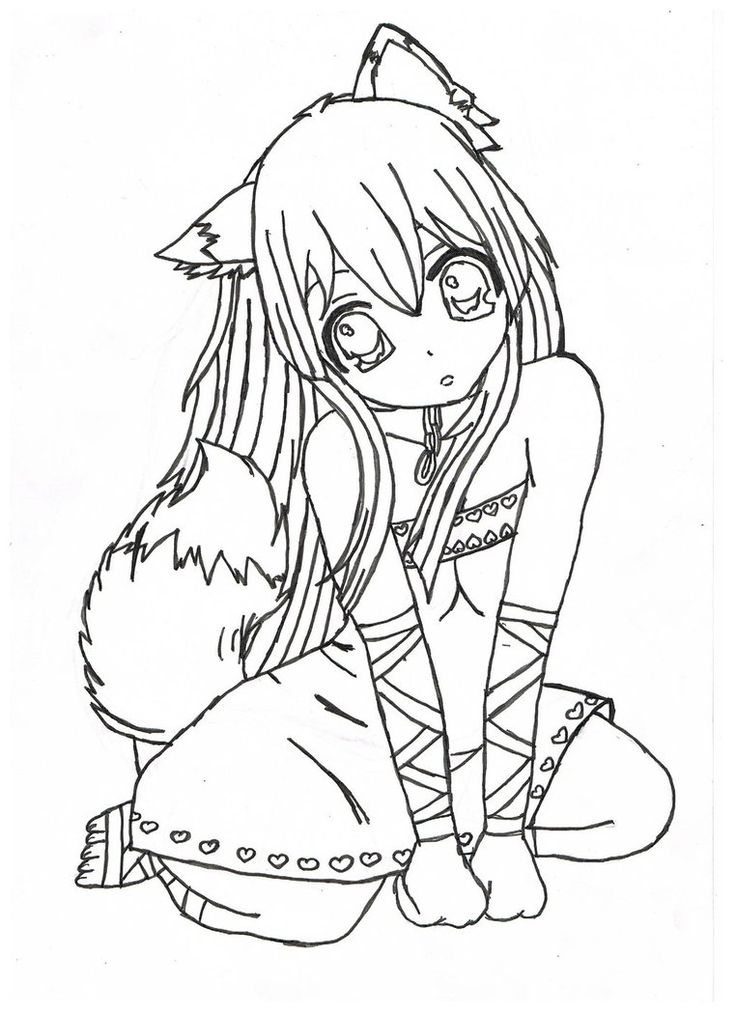 736x1012 Scene Girl Coloring Pages