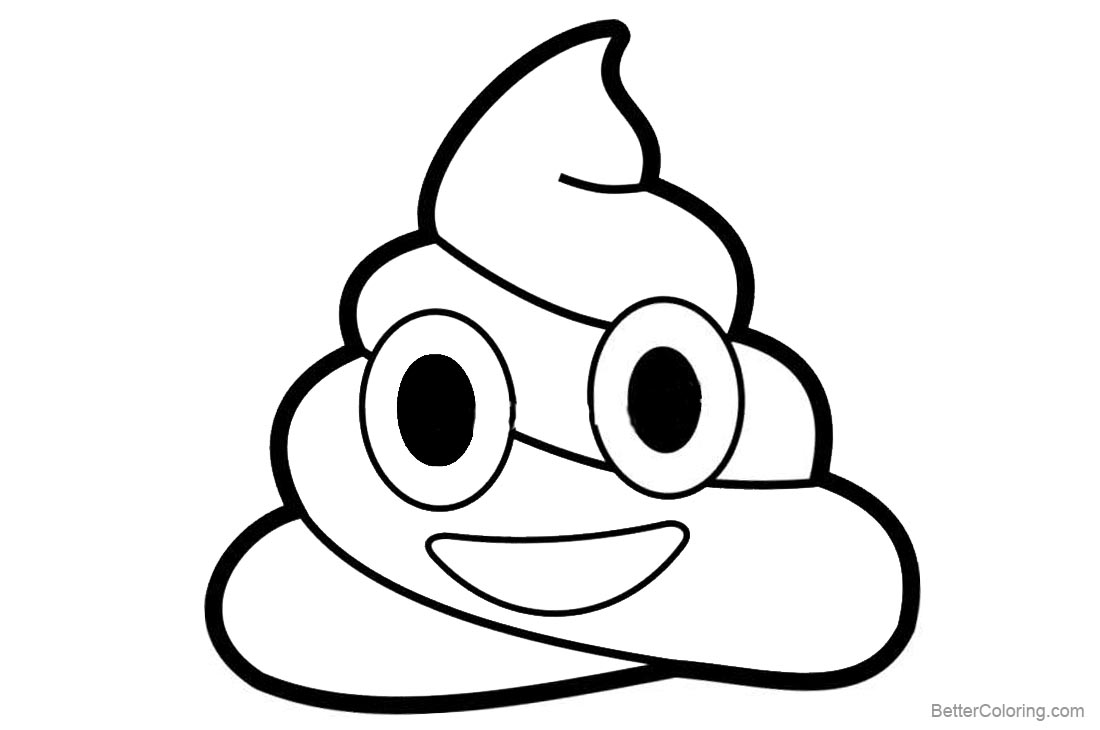 1100x730 Poop Emoji Coloring Pages Clipart