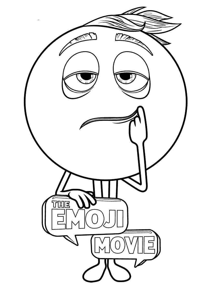 900x1200 The Emoji Movie Coloring Pages