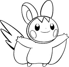236x229 Pokemon Coloring Pages Emolga Fantasy Coloring Page