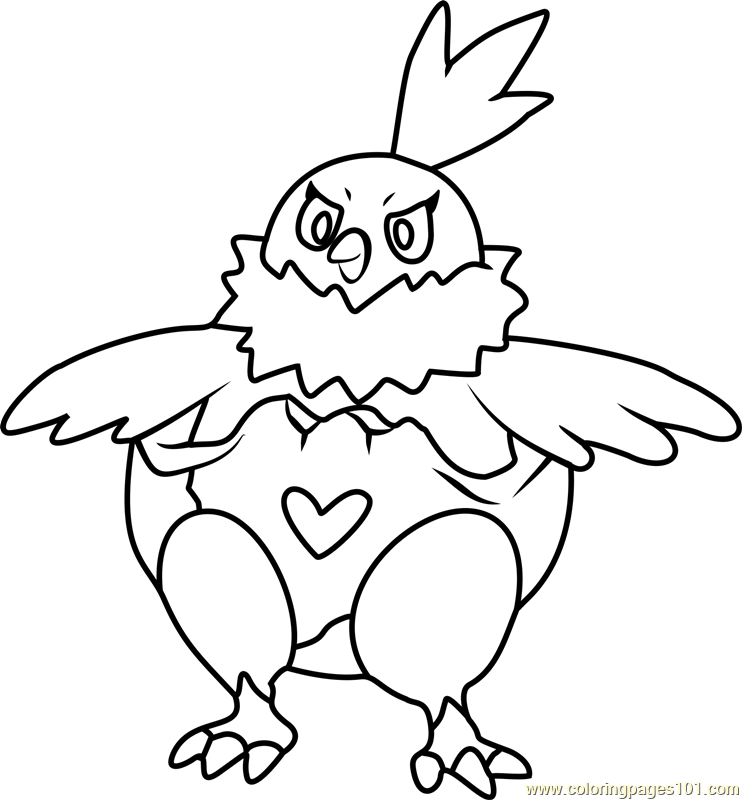 742x800 Vullaby Pokemon Coloring Page