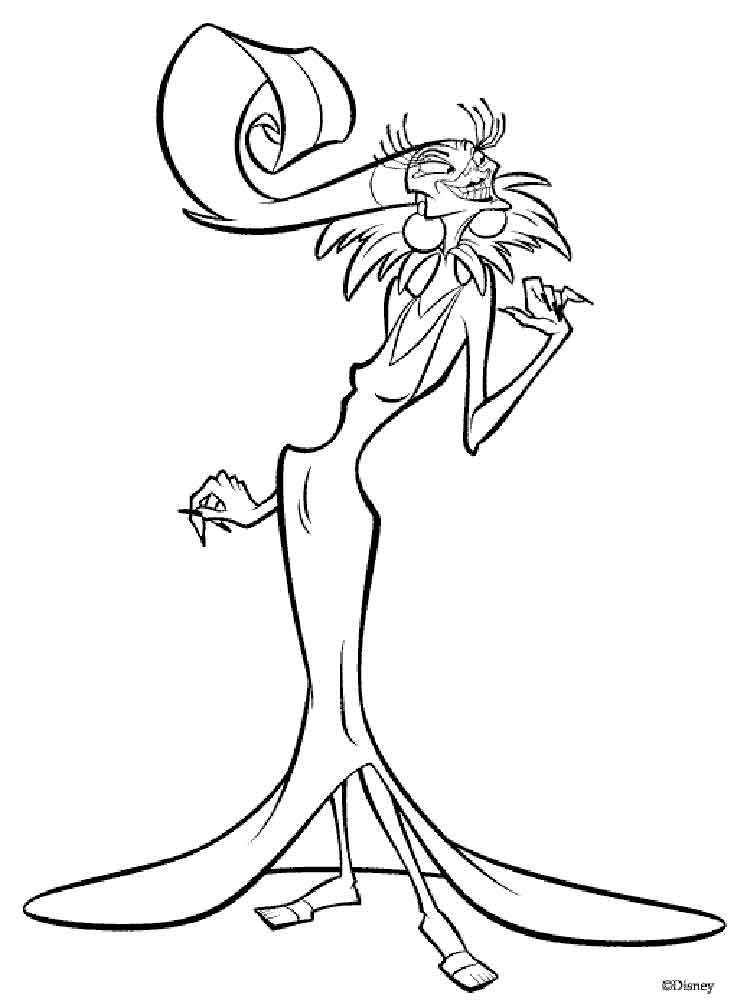 750x1000 The Emperor's New Groove Coloring Pages Download And Print
