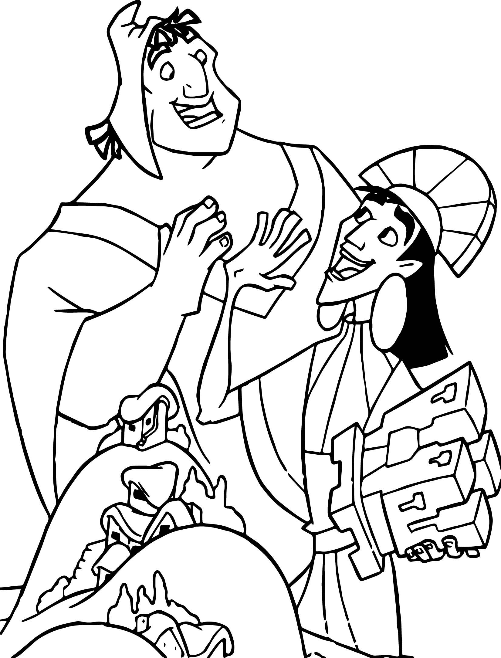 1651x2168 The Emperor New Groove Disney Castle Toy Coloring Pages