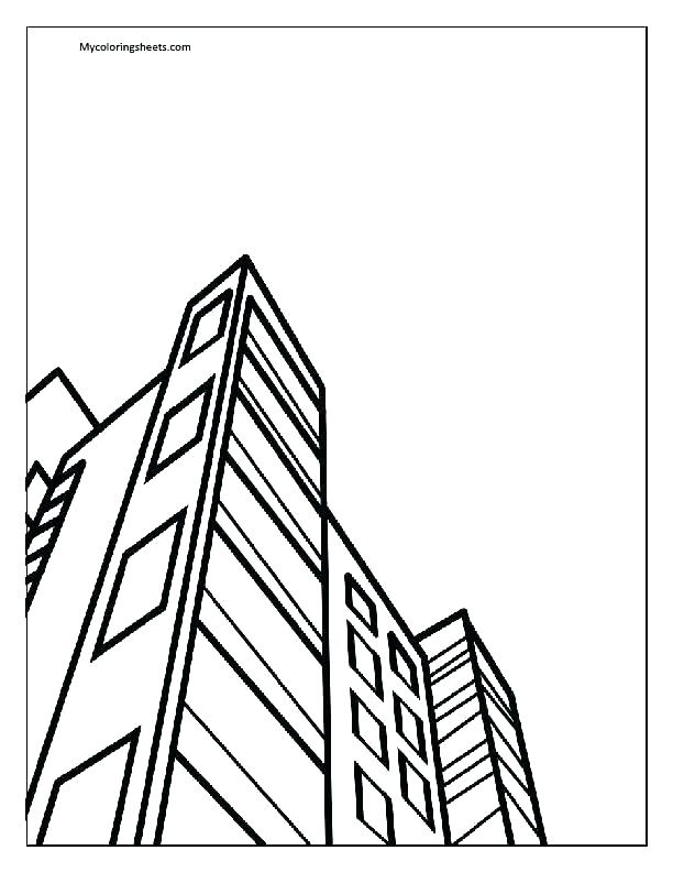 612x792 Empire State Building Coloring Page Deepart
