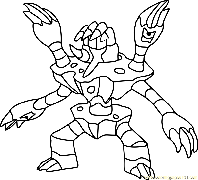 800x727 Barbaracle Pokemon Coloring Page