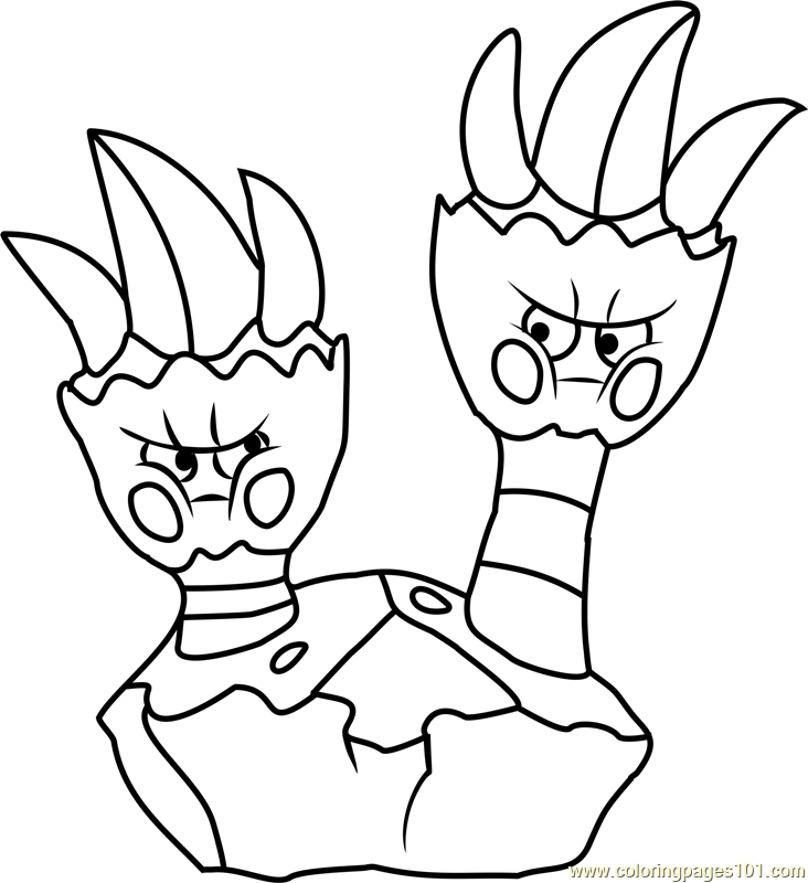 732x800 Binacle Pokemon Coloring Page