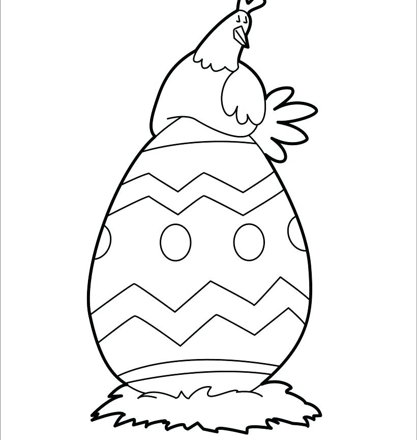 820x864 Easter Egg Coloring Page With Easy Egg Coloring Pages Images