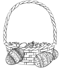 205x236 Empty Easter Basket Coloring Pages Color Bros