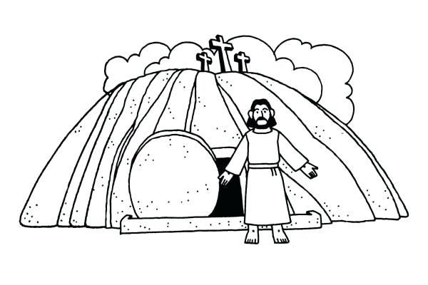 Empty Tomb Coloring Page at GetDrawings | Free download