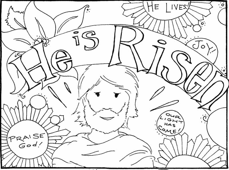 802x598 Free Christian Easter Coloring Pages Empty Tomb Easter