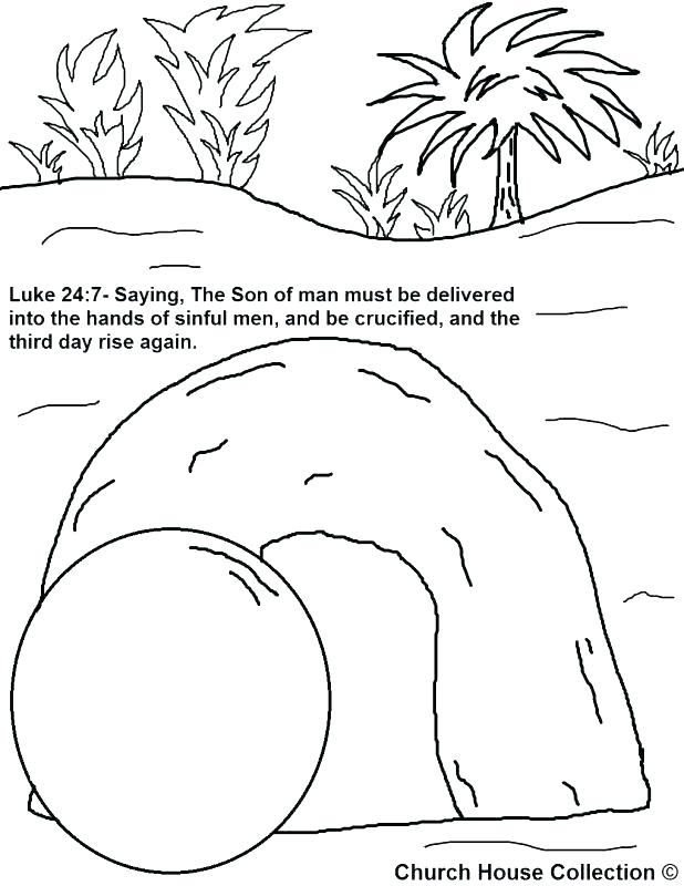 618x800 Crucifixion Coloring Pages The Empty Tomb Coloring Page Jesus
