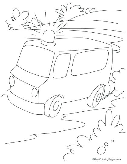 420x542 Ambulance Coloring Page Ambulance Coloring Pages Emergency Vehicle