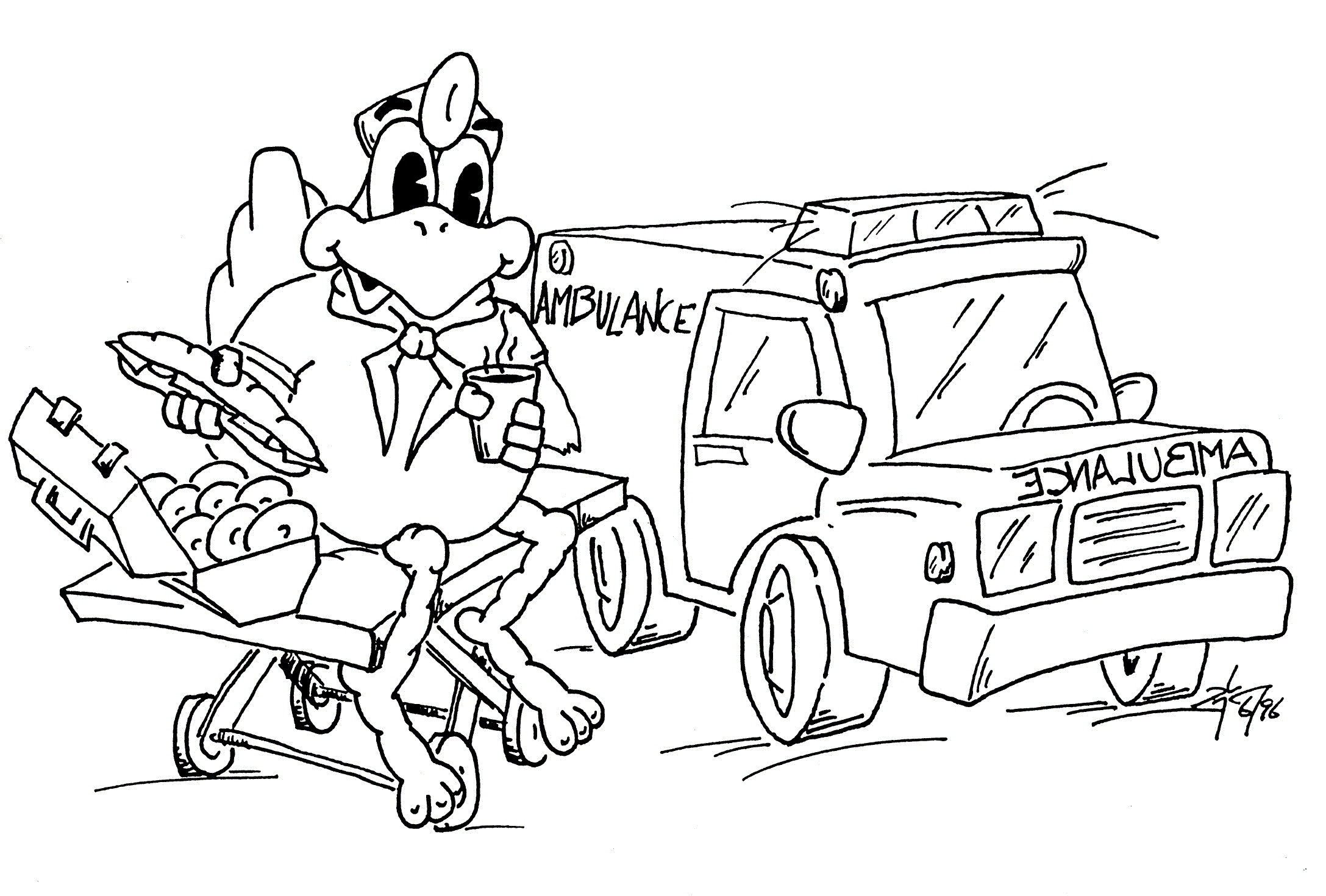 2175x1470 Profitable Ems Coloring Pages Ambulance Picloud Co Emt