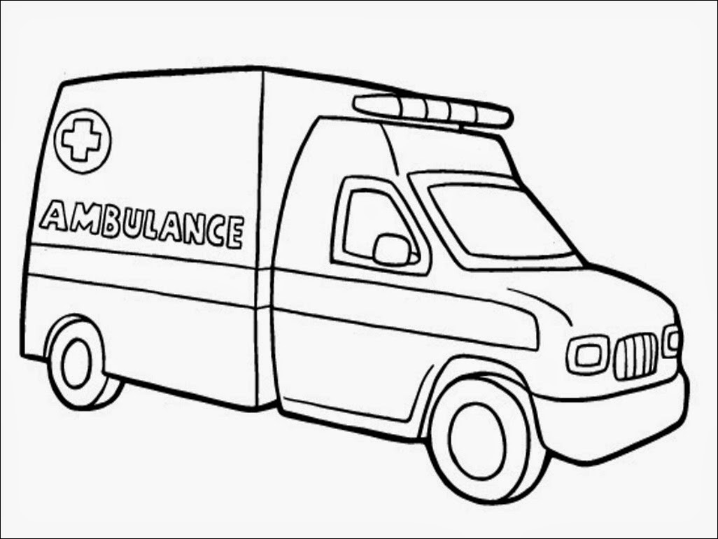 1026x770 Surging Ems Coloring Pages Ambulance Drawing At Getdrawings Com
