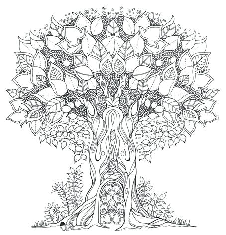 454x472 Enchanting Mandala Coloring Pages Free Printable Enchanted Forest