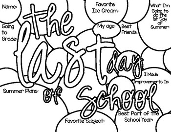 350x270 End Of School Coloring Pages Teaching Resources Teachers Pay