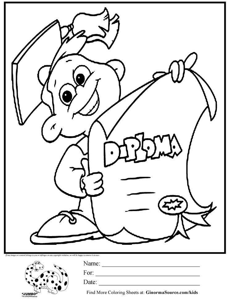 736x977 Graduation Coloring Pages